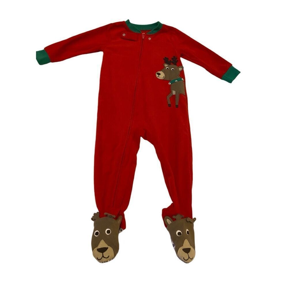 Carters Christmas 18 Months Baby One Piece Sleeper Body Suit